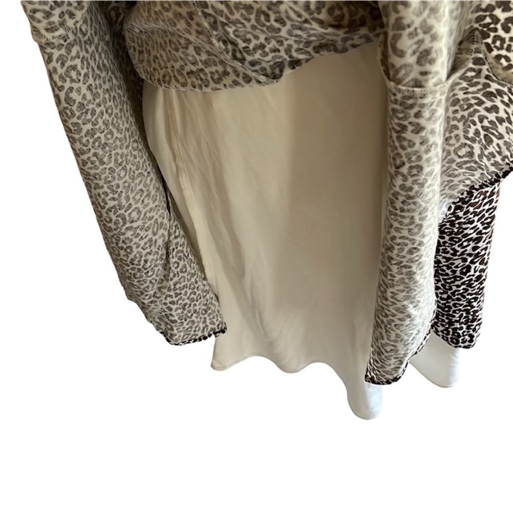 Talbots Vintage Y2K Leopard Print Fit and Flare Dress Size 10 - Picture 11 of 14